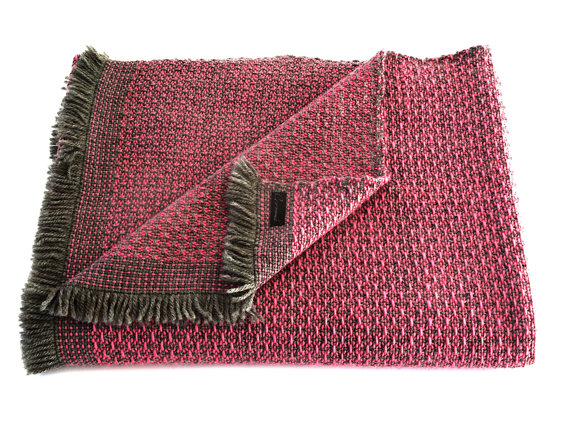 Handgewebte Wolldecke aus reiner Wolle, 140x200cm